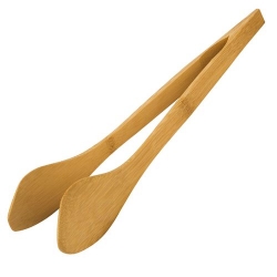 Щипцы для салата плоские бамбук 30 см.